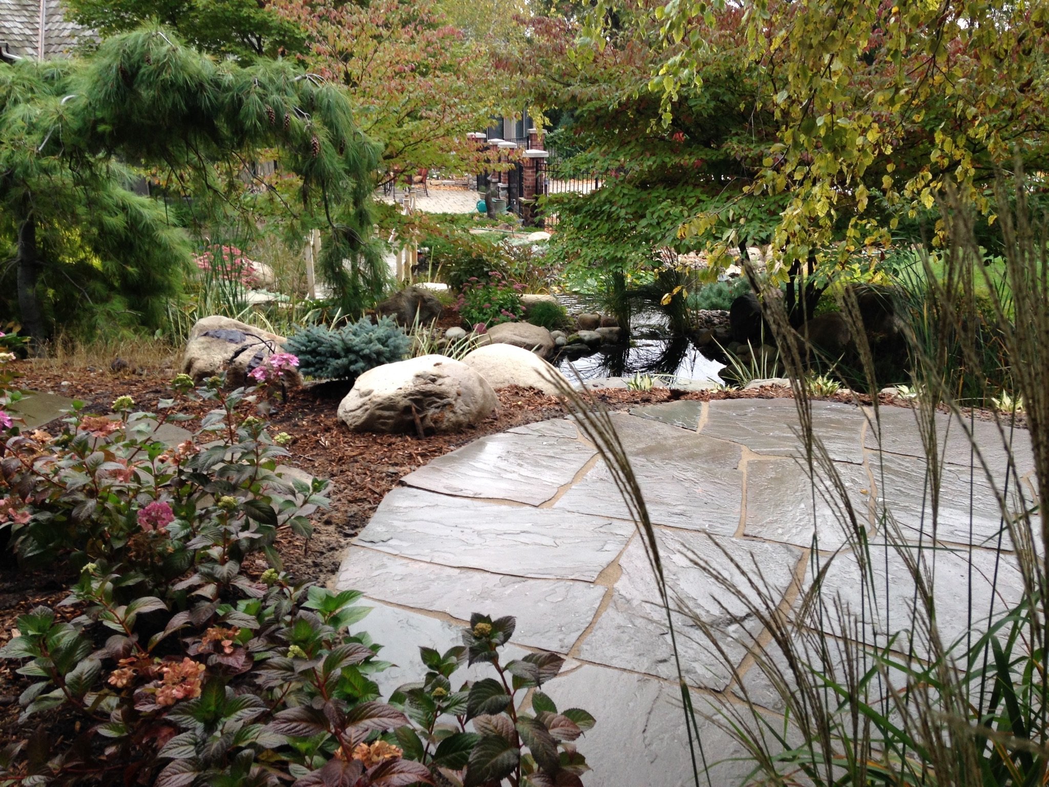 Minnetrista landscape design — patio & plantings