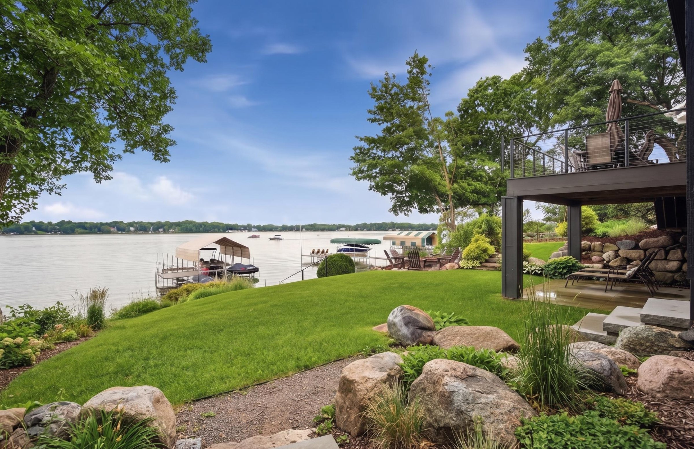 Mound landscape design — finished space