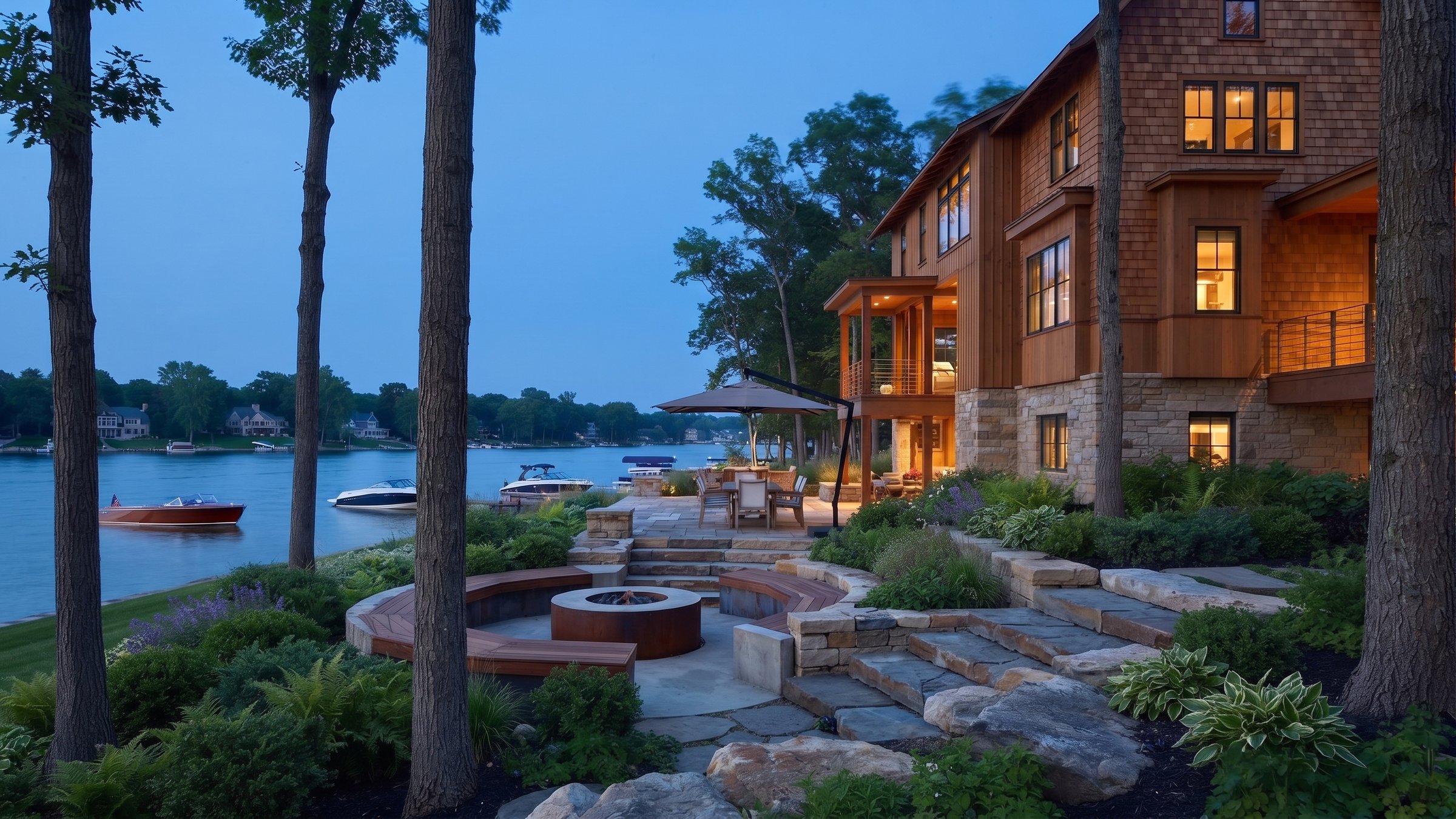 Wayzata landscape design — hardscape detail