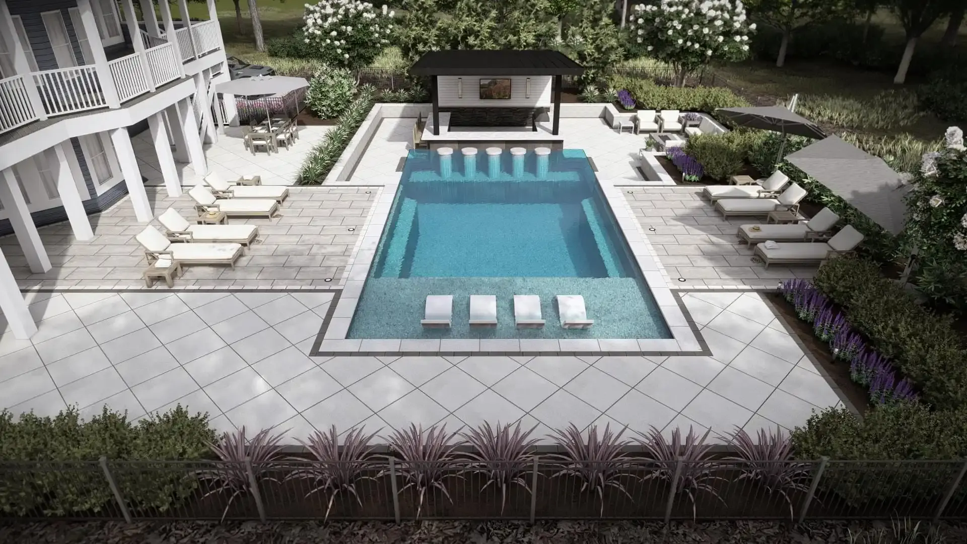 Custom Swimming Pools project by Rare Landscapes