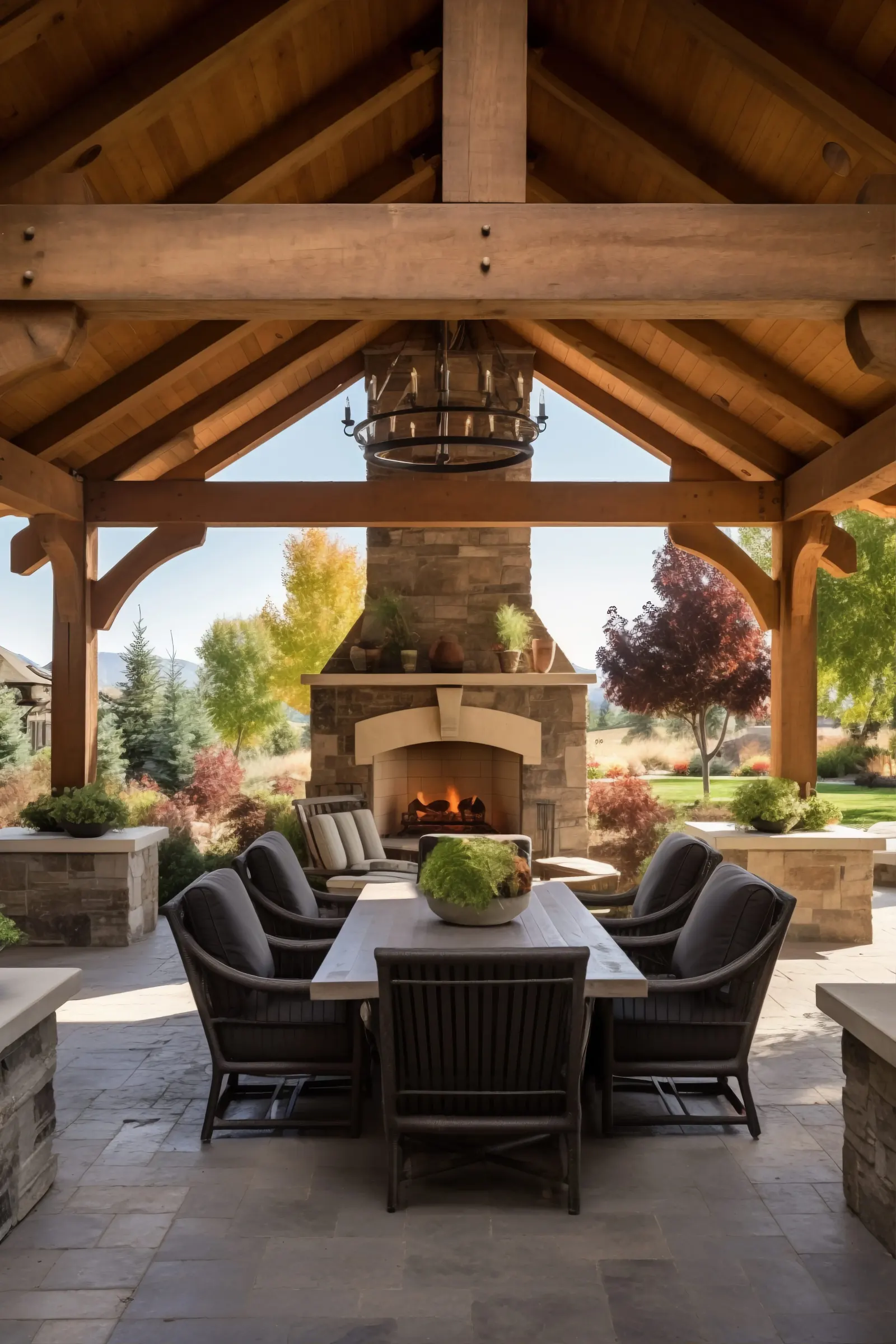 Custom deck — outdoor deck and seating