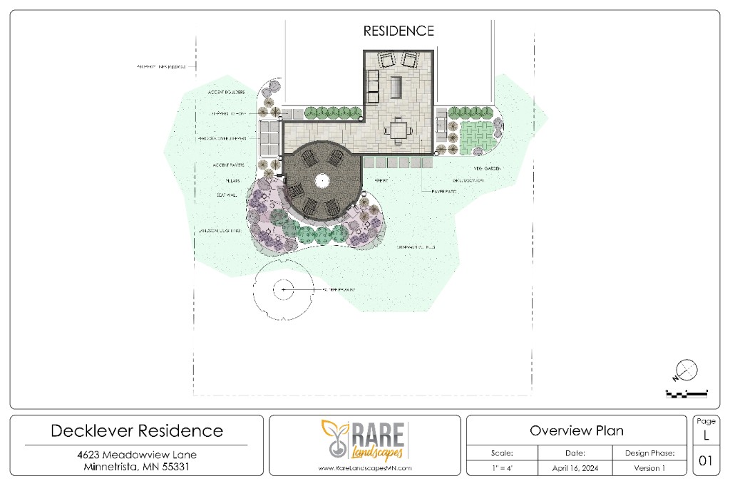 Decklever Residence — overview plan, Minnetrista, MN