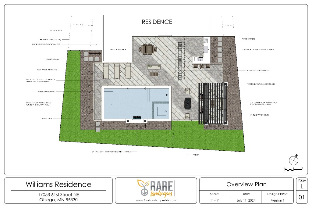 Williams Residence — overview plan, Otsego, MN