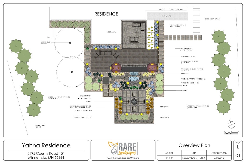 Yahna Residence — overview plan, Minnetrista, MN