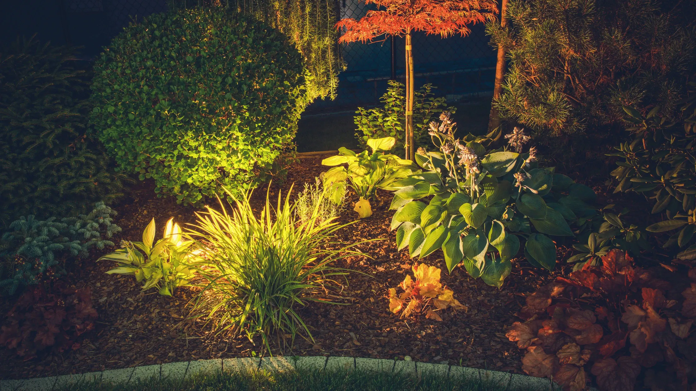 Landscape Lighting outdoor living near Lake Minnetonka